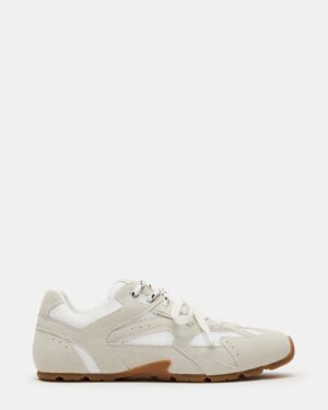 Aziel White Suede