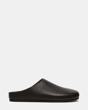 Fern Black Leather