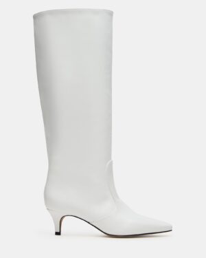 Lander White Leather