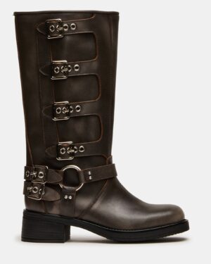 Rocky Brown Distressed Wide Calf